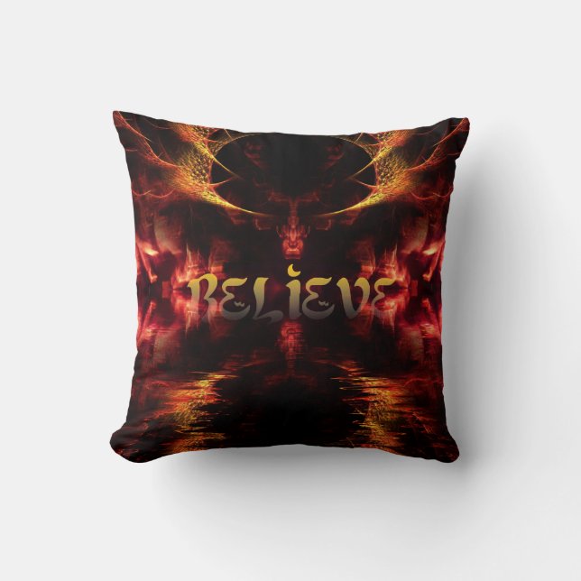 Gothique Dark Art Croire Jumbo Cushion Coussin (Recto)