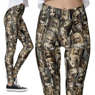 Gothique Déplaisant Hauné Poupée Leggings   Hallow