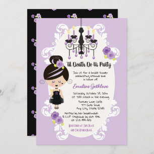 Gothique Douche nuptiale Invitations Robe Mariage