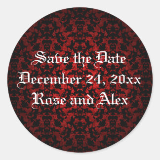 Gothique élégant Save the Date stickers