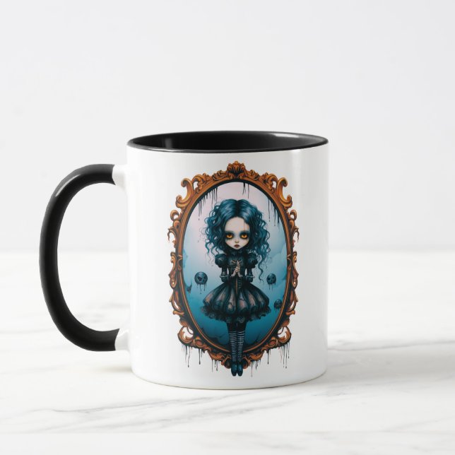 Gothique en miroir victorien Halloween Mug (Gauche)