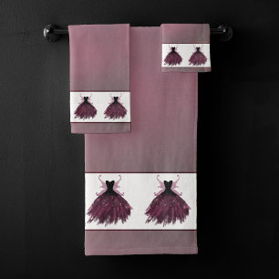 Gothique Fairy Fuchsia Gown Punk Rock rose Magen