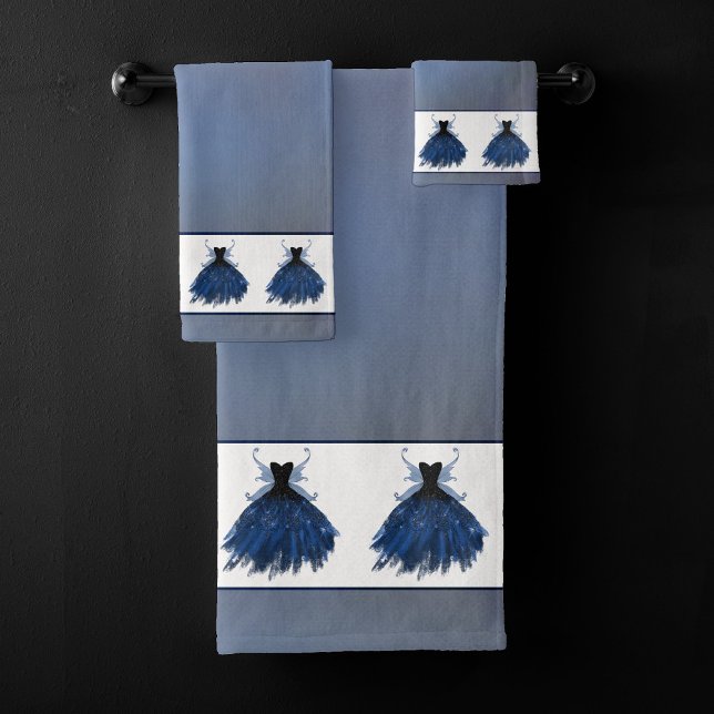 Gothique Fairy Navy Gown | Fleur bleue de Cobalt p (Créateur téléchargé)