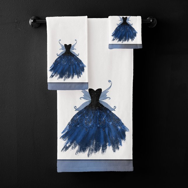Gothique Fairy Navy Gown | Fleur bleue de Cobalt p (Créateur téléchargé)