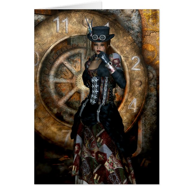 Gothique Filles Temps Pour Épargner Steampunk (Devant)
