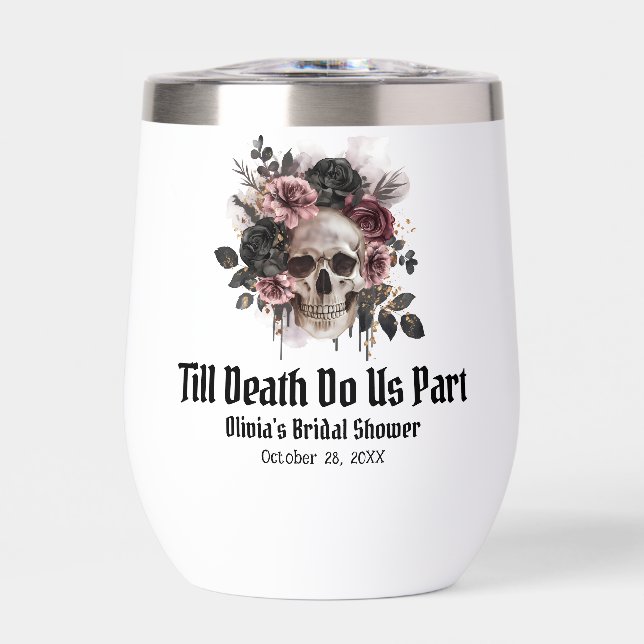 Gothique Floral Crâne jusqu'à la mort Faites-nous  (Avant)