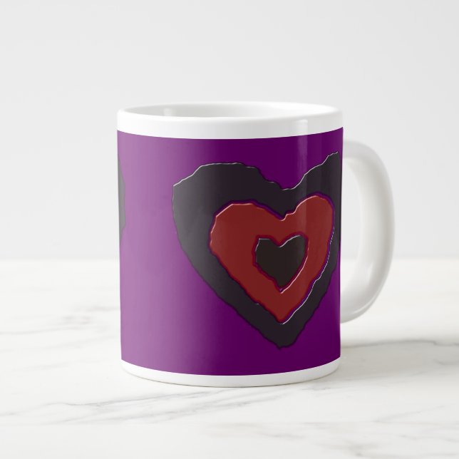 Gothique Fondre Amour Coeur Mug (Devant droit)