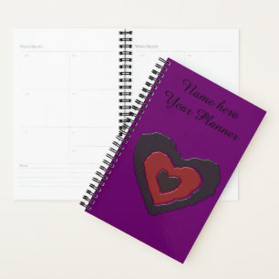 Gothique Fondre Amour Coeur Planner Personnalisé