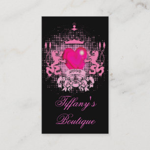 gothique Fuschia Grunge tatoueur Carte de visite