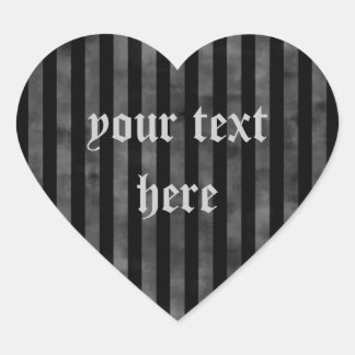 Gothique grungy noir et gris rayures autocollants