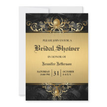 Gothique Halloween Nuptiale Douche Invitation