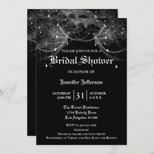Gothique Halloween Nuptiale Douche Invitation