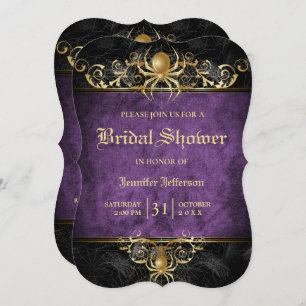 Gothique Halloween Nuptiale Douche Invitation