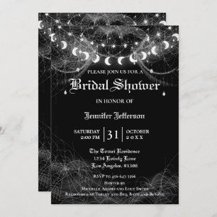 Gothique Halloween Nuptiale Douche Invitation