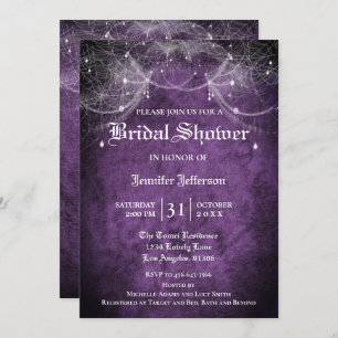Gothique Halloween Nuptiale Douche Invitation