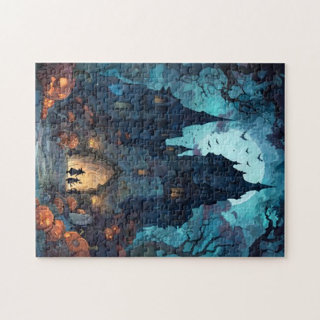 Gothique Haunted Castle Halloween Puzzle (Horizontal)