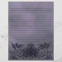 Gothique Lumière Dragon violet Alchimie Spell Page