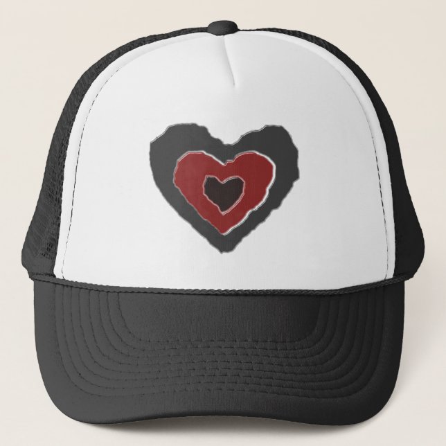 Gothique Melting Love Casquette de coeur (Devant)