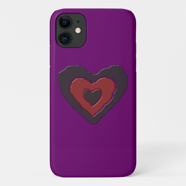 Gothique Melting Love coque iphone de coeur (Dos)