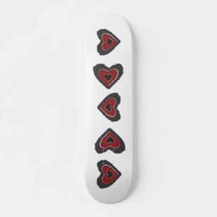 Gothique Melting Love Heart Skateboard