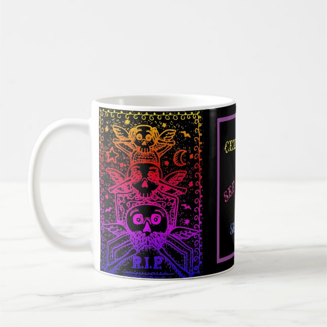 GOTHIQUE NE VOIR PAS DE MAL, CÈMÈRE SKELETONS MUG  (Gauche)