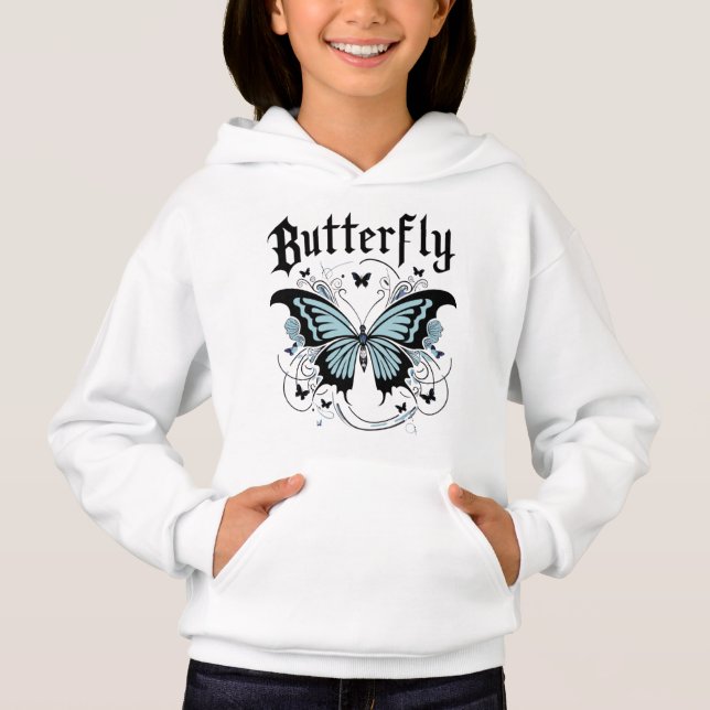 Gothique papillon Graphic tendance fille Sweat - s (Devant)