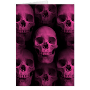 Gothique punk girly rose chaud crâne mignon