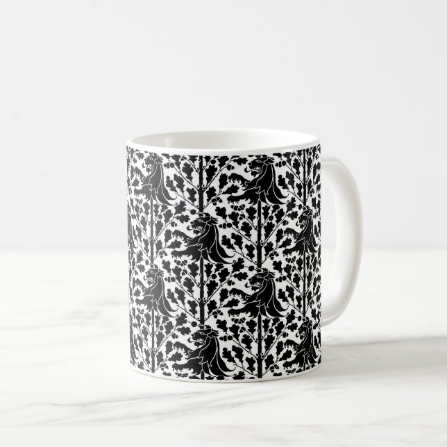 Gothique Revival Lions café Mug (Devant droit)