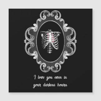 Gothique Romance Crâne et Coeur Saint Valentin