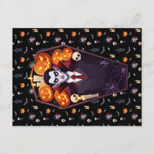 🦇 Gothique Vampire Carte postale noire 🖤 🎃
