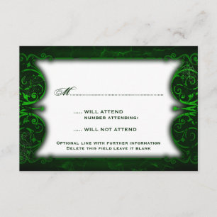 Gothique victorien Ghoulish Green RSVP