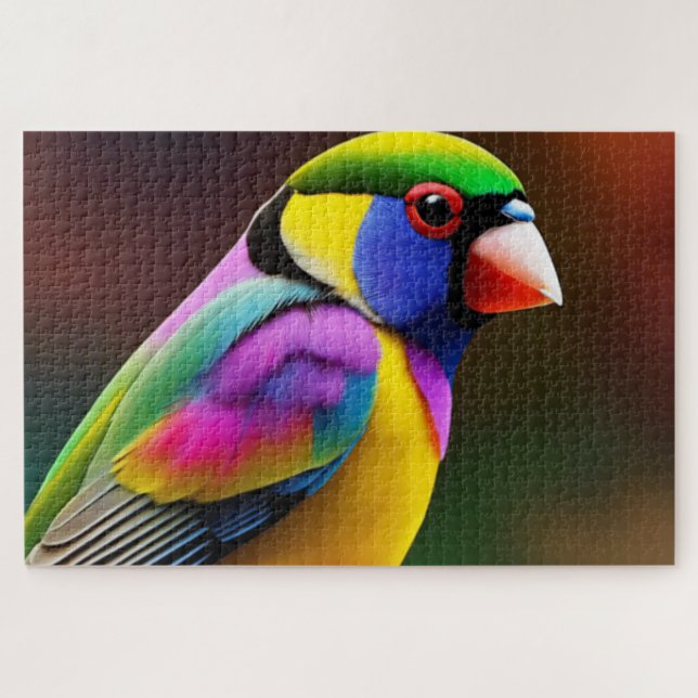 Gouldian Finch Puzzle (Horizontal)