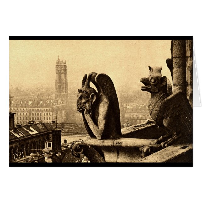 Goule Notre Dame, cru 1912 de Paris France (Devant horizontal)
