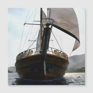 Goulet sous voile voile peinture acrylique