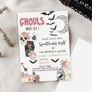 Gouls Night Out Invitation de la fête d'Halloween