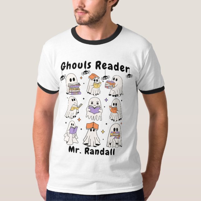 Gouls Reader Livres T-shirt enseignant de l'enseig (Devant)
