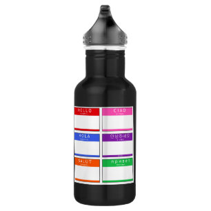 Gourde en acier inoxydable Bonjour mon nom est