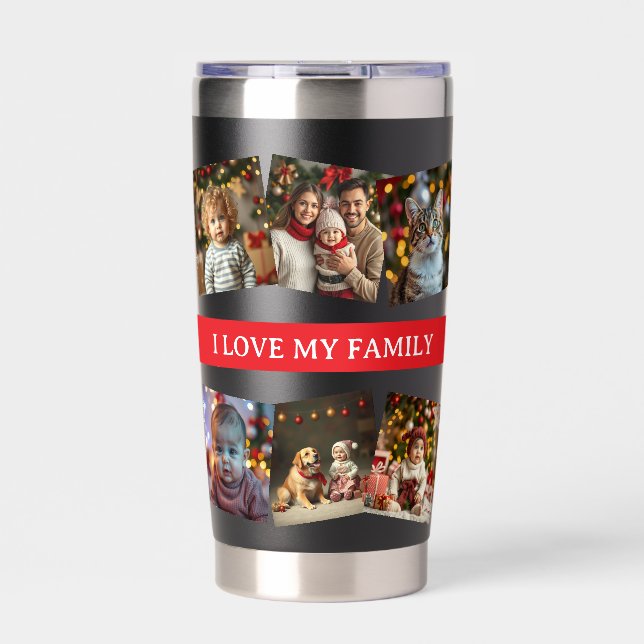 Gourde Isotherme 12 Family Photo Template | Love My Family (Extérieur)