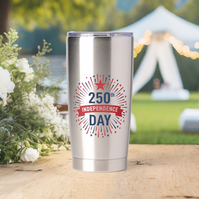Gourde Isotherme 250e anniversaire de l'indépendance (Mariage (pivotée))