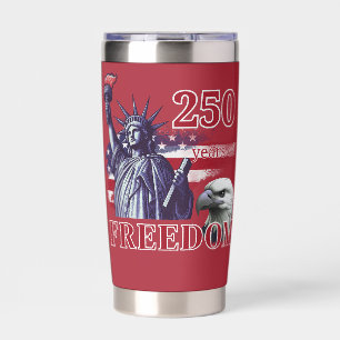 Gourde Isotherme 250e anniversaire Drapeau USA Liberté Aigle Libert