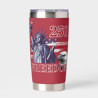 Gourde Isotherme 250e anniversaire Drapeau USA Liberté Aigle Libert