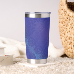 Gourde Isotherme Acceptation Médaillons de violet violet bleu Ind