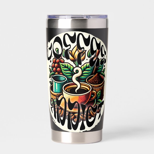 Gourde Isotherme Addict au café (Extérieur)