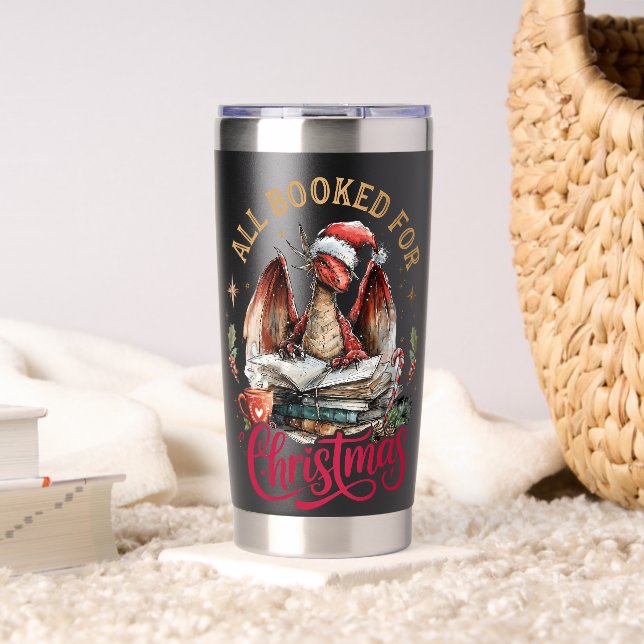 Gourde Isotherme All Booked for Christmas Dragon  (Salon (pivotée))