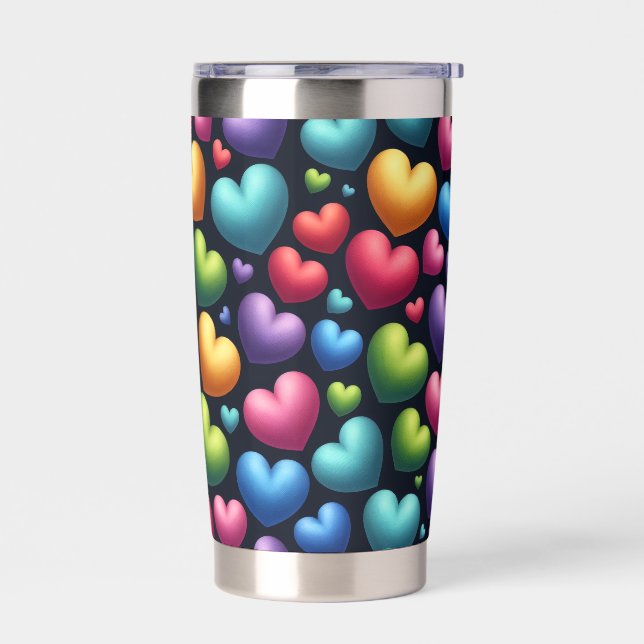 Gourde Isotherme Amour vibrant (Gauche)