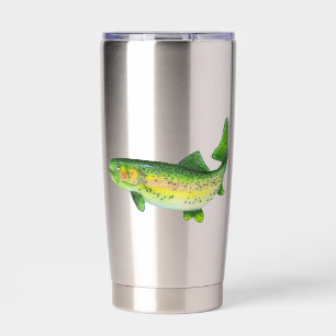 Gourde Isotherme Aquarelle truite arc-en-ciel