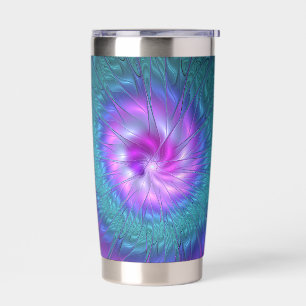Gourde Isotherme Beauté florale Abstraite Fleur d'art fractionnée c