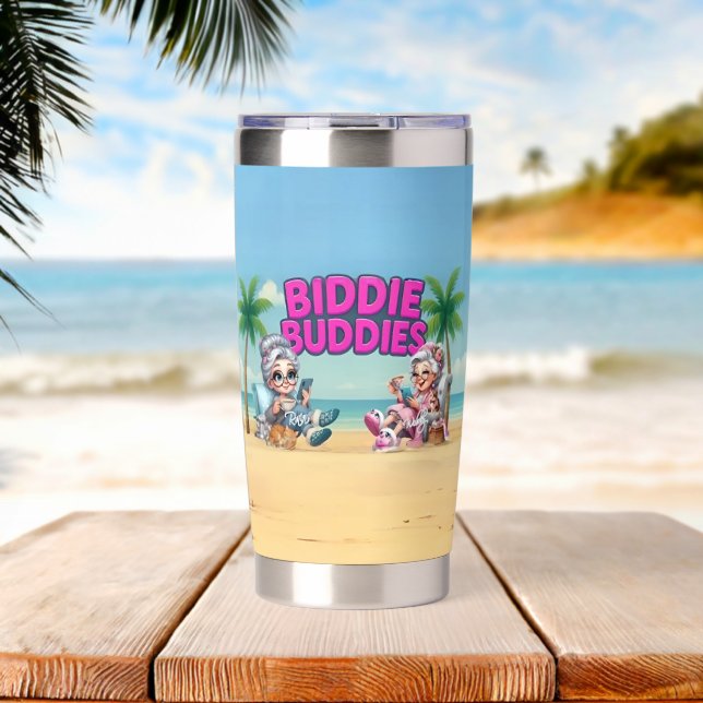 Gourde Isotherme Biddie Buddies Marque Hot 'n' Froid (Plage (pivotée))