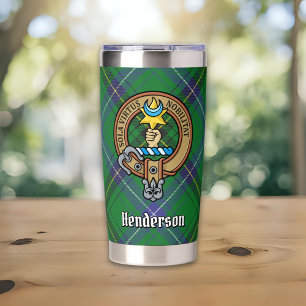 Gourde Isotherme Blason de Clan Henderson sur tartan