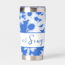 Blue Color Me Daisies Je chanterai au Seigneur